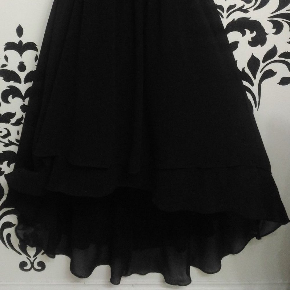 NW Black & Gold Wild Raisin Sequin Strapless High-low Cocktail Dress Sz 6 NWT - Picture 4 of 13